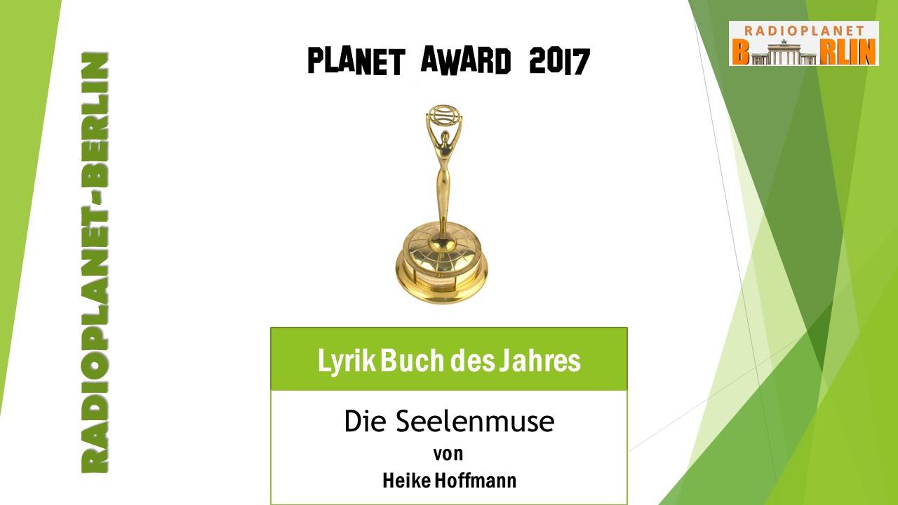 Lyrik Buch des Jahres - Planet Awards 2017