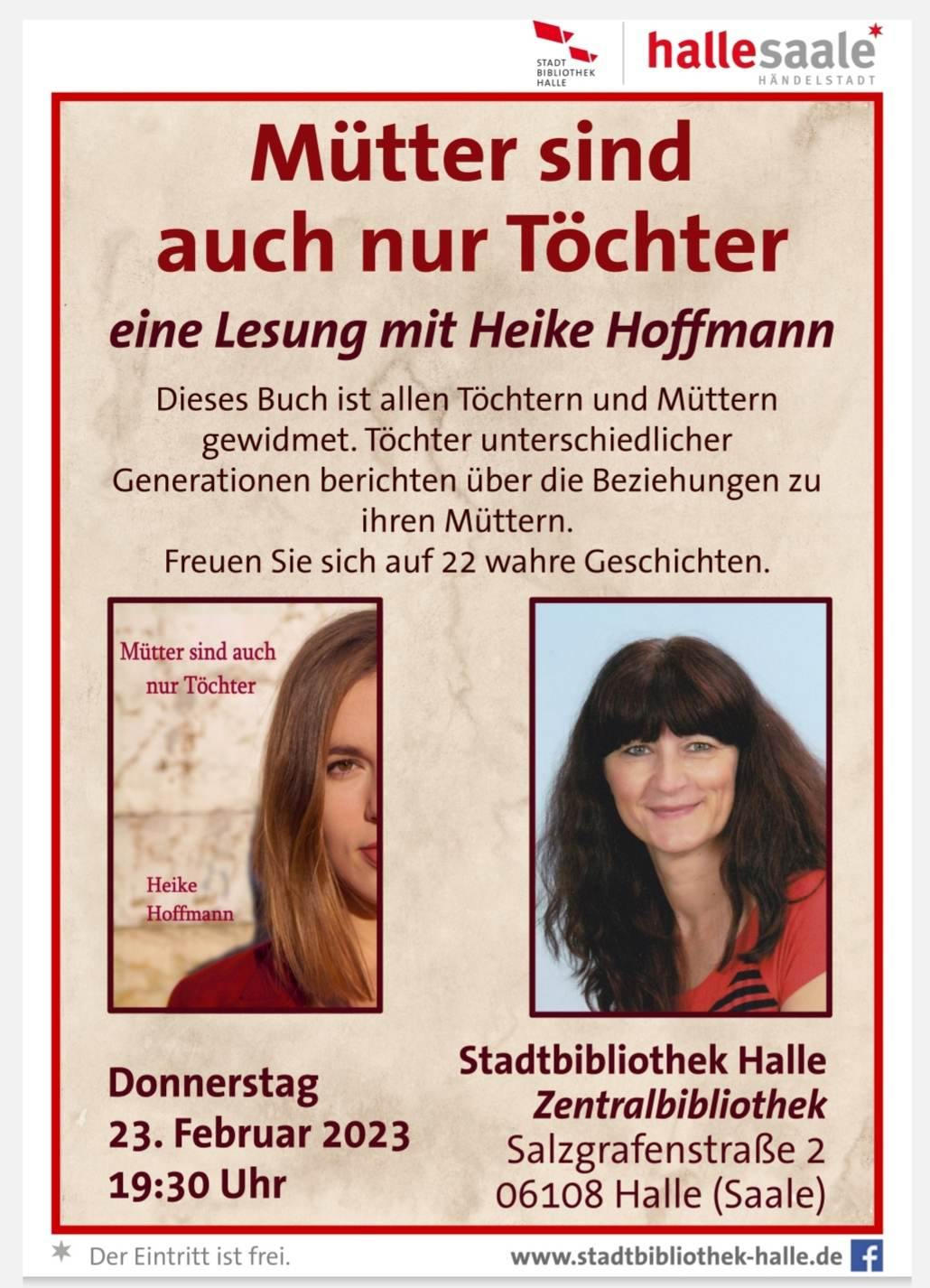 Lesung Stadtbibliothek Halle/Saale